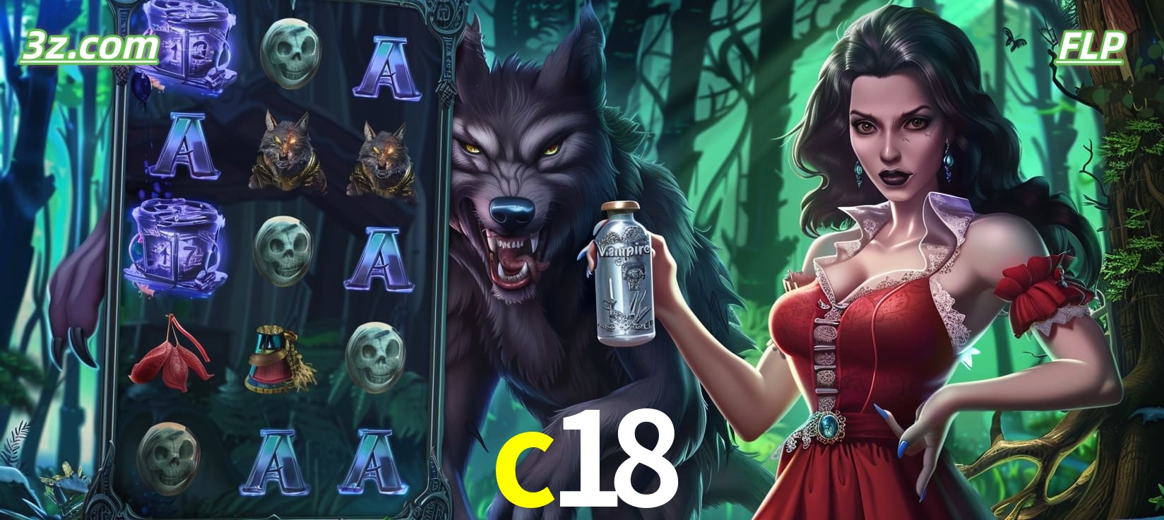 Slots online tema de lobisomem e vampira no c18 cassino Brasil