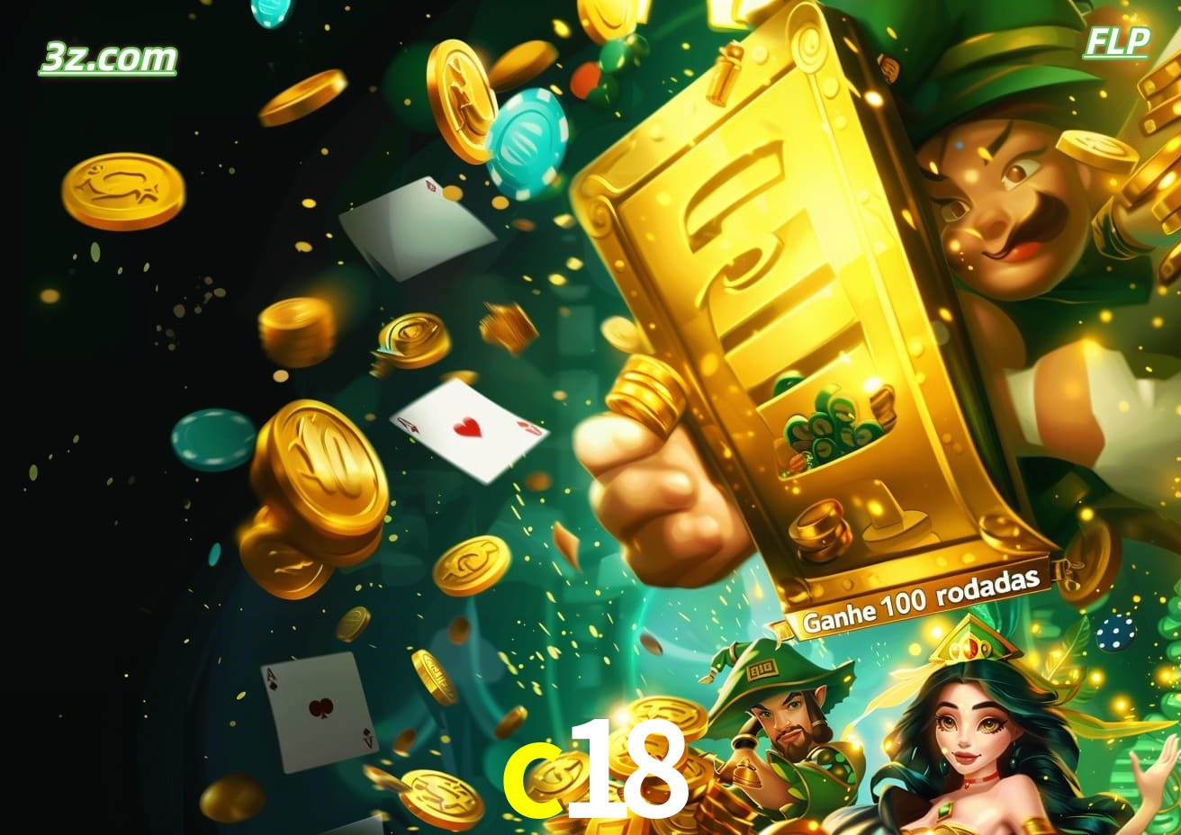 Cassino online c18 Brasil com caça-níqueis e bônus de 100 rodadas grátis